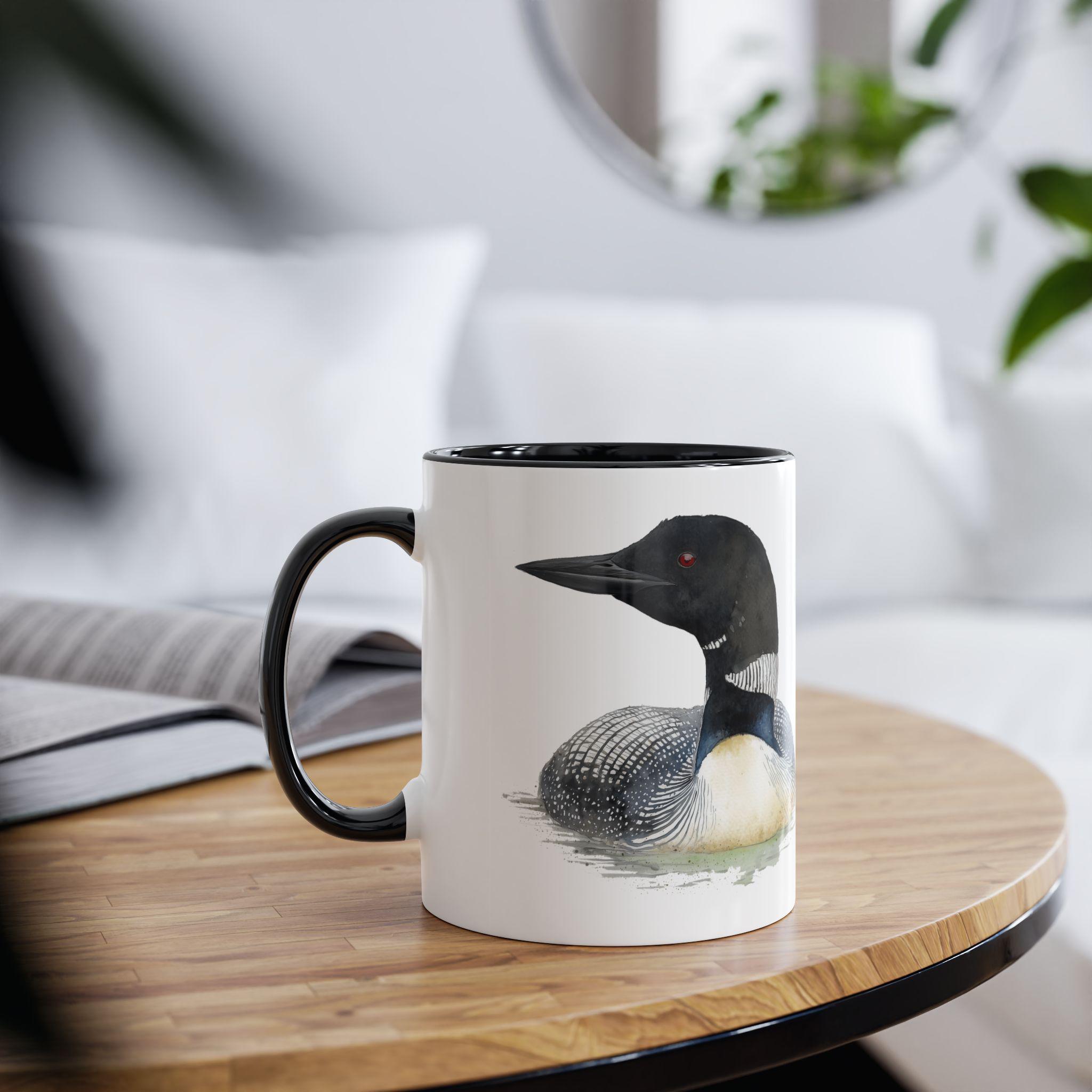 Common Loon Ceramic Mug | Colorful Bird Coffee Cup | Nature Lover Gift |  Birdwatcher Present | Eerie Loon Coffee Mug | Loon Tea Cup - Etsy