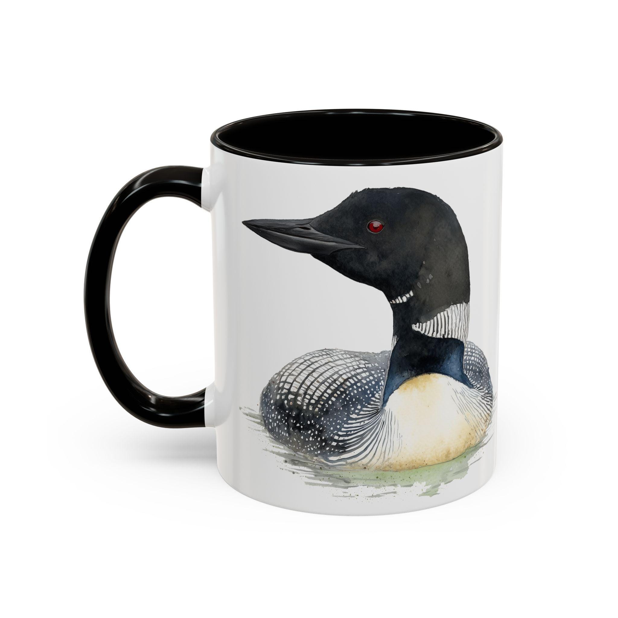 Common Loon Ceramic Mug | Colorful Bird Coffee Cup | Nature Lover Gift |  Birdwatcher Present | Eerie Loon Coffee Mug | Loon Tea Cup - Etsy