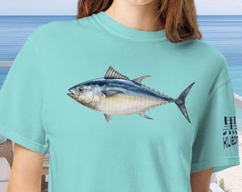 Bluefin Tuna ComfortColors Tshirt | Big Tuna Shirt | Deep Sea Fishing Tee | Tuna T-Shirt