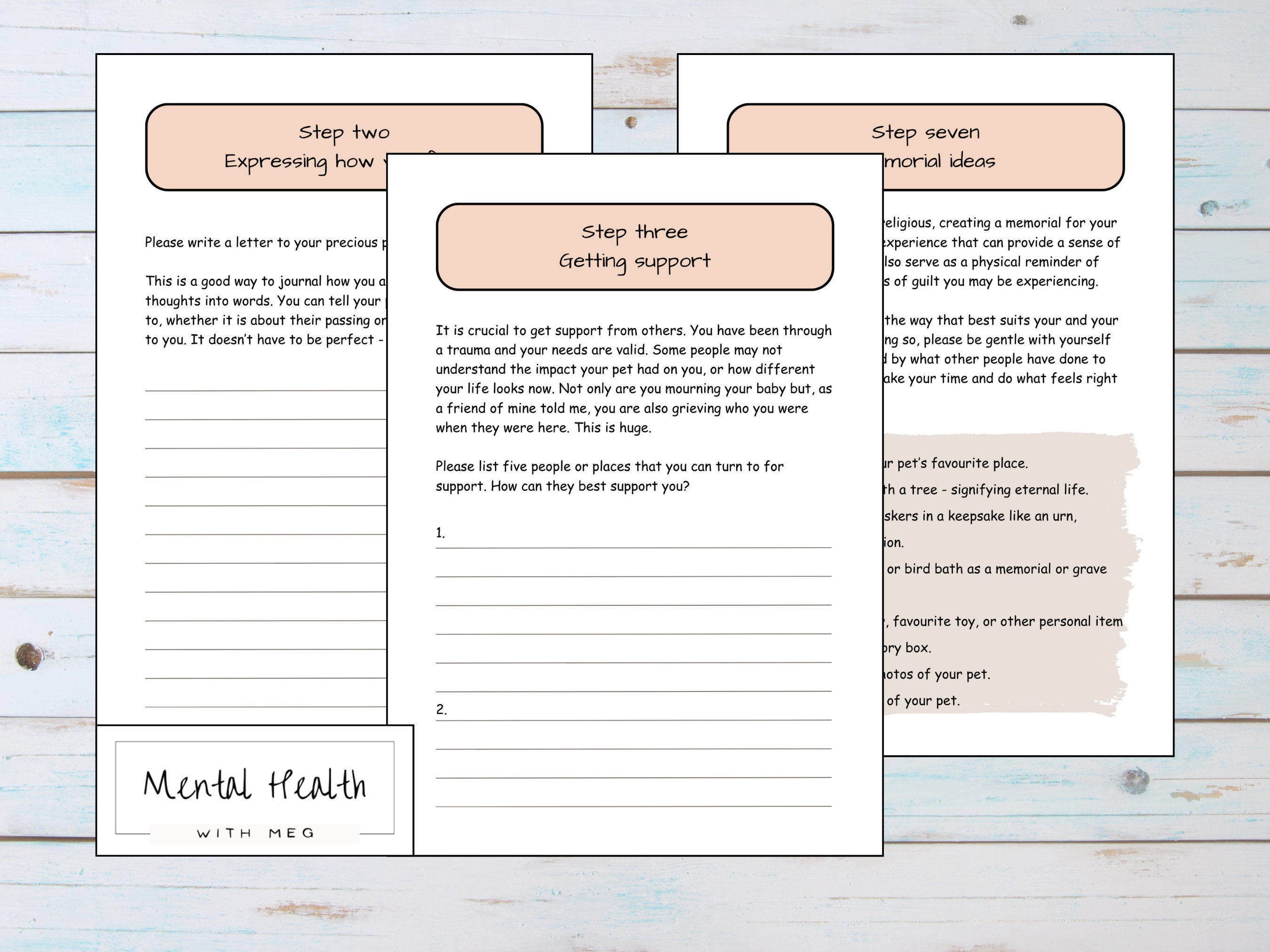Pet Loss Workbook - Etsy