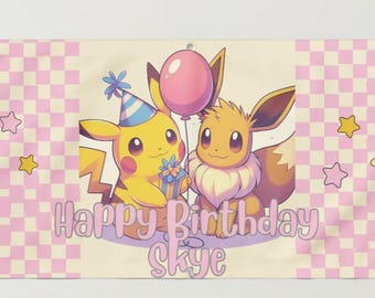 ピカチュウ バナー】アダムリスター シルクスクリーン ミュウツー