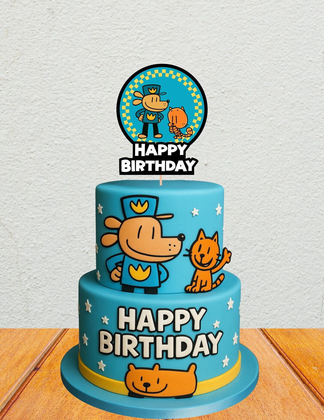 Dog Man Cake Topper Cartoon Petey Design PDF Printable File Etsy Dog Man Cake Topper Cartoon Petey Design PDF Printable File Etsy