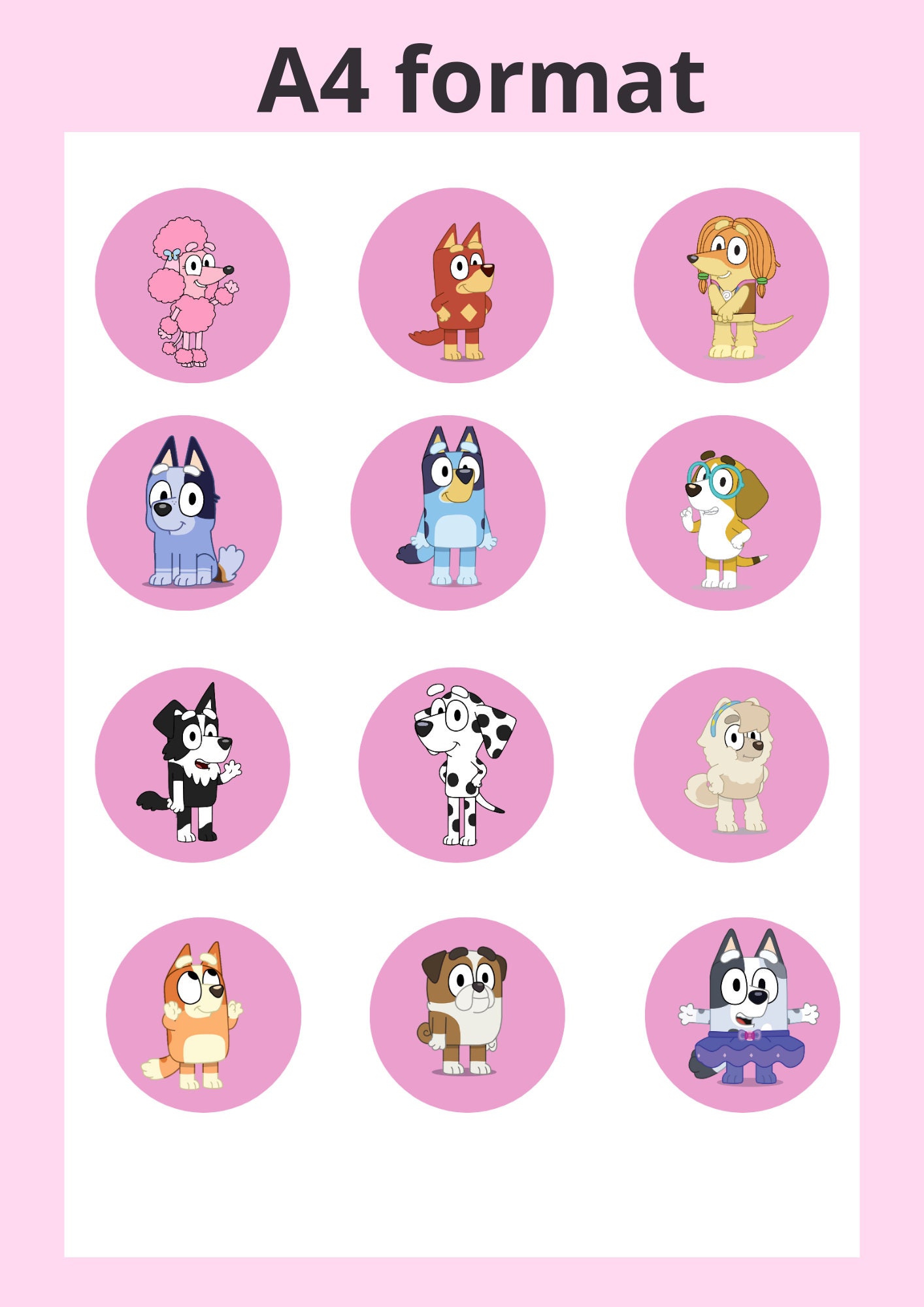 Bluey and Friends Printable Cupcake Toppers - Etsy bluey-and-friends-printable-cupcake-toppers-etsy