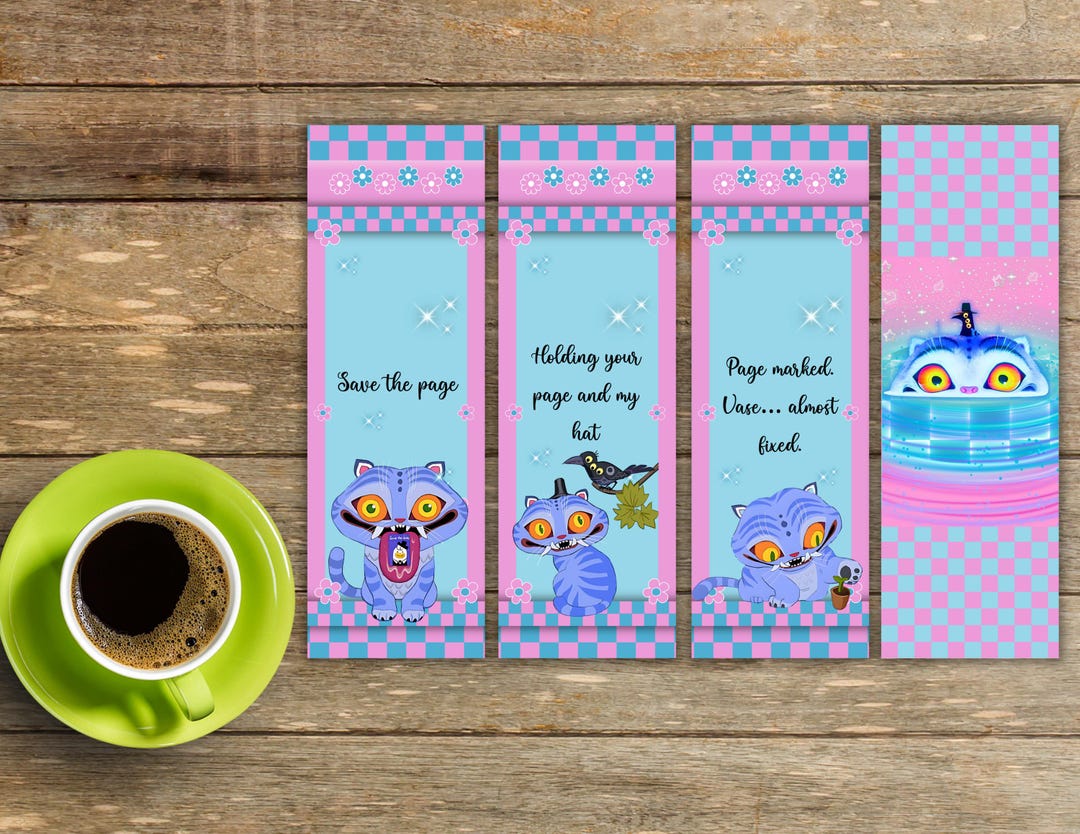 Derpy Bookmark Color Derpy Tiger K Pop Demon Hunters Printable Bookmark Set - Etsy