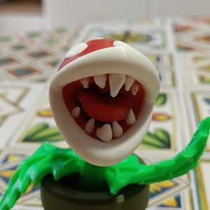 Piranha-Pflanze – Eine klassische Ikone aus der Super Mario Bros-Serie – Perfekt für Spielesammler und Fans von Nintendo-Spielen.