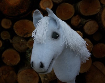 caballo de batalla // tamaño A4 // caballo de palo/caballo de juguete/keppihevonen/steckenpferd