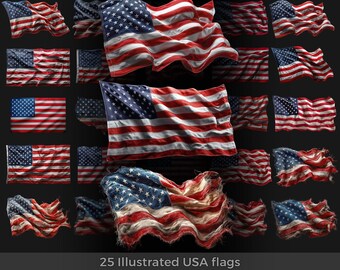 アメリカ合衆国50州旗セット。新旧ミシシッピ州旗。(PNGデジタル