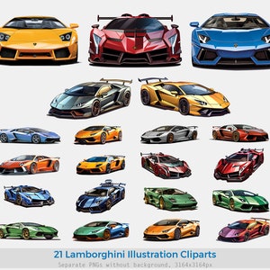 イラスト付きランボルギーニ クリップアート、スポーツカー ランボルギーニ クリップアート、背景なし PNG、スポーツカー イラスト