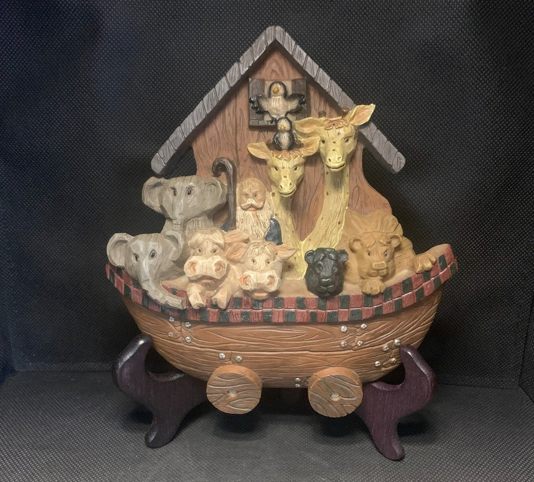 Noah's Ark Wall Hanging Resin Plaque Nursery Child's Room Home Decor - Etsy