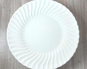 Vintage English Swirl Ironstone China Plate Set 6