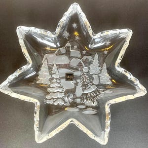 Mikasa Christmas Carol Star Server Serving Platter 12.5&quot; Holiday Classic