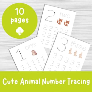 Number Tracing Worksheet, Number Tracing Practice, Number Tracing Printable, Preschool Numbers Worksheet, Preschool Tracing, Learning Number