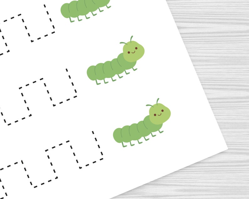 Insect Tracing Pages, Insect Printable, Tracing Practice, Tracing for