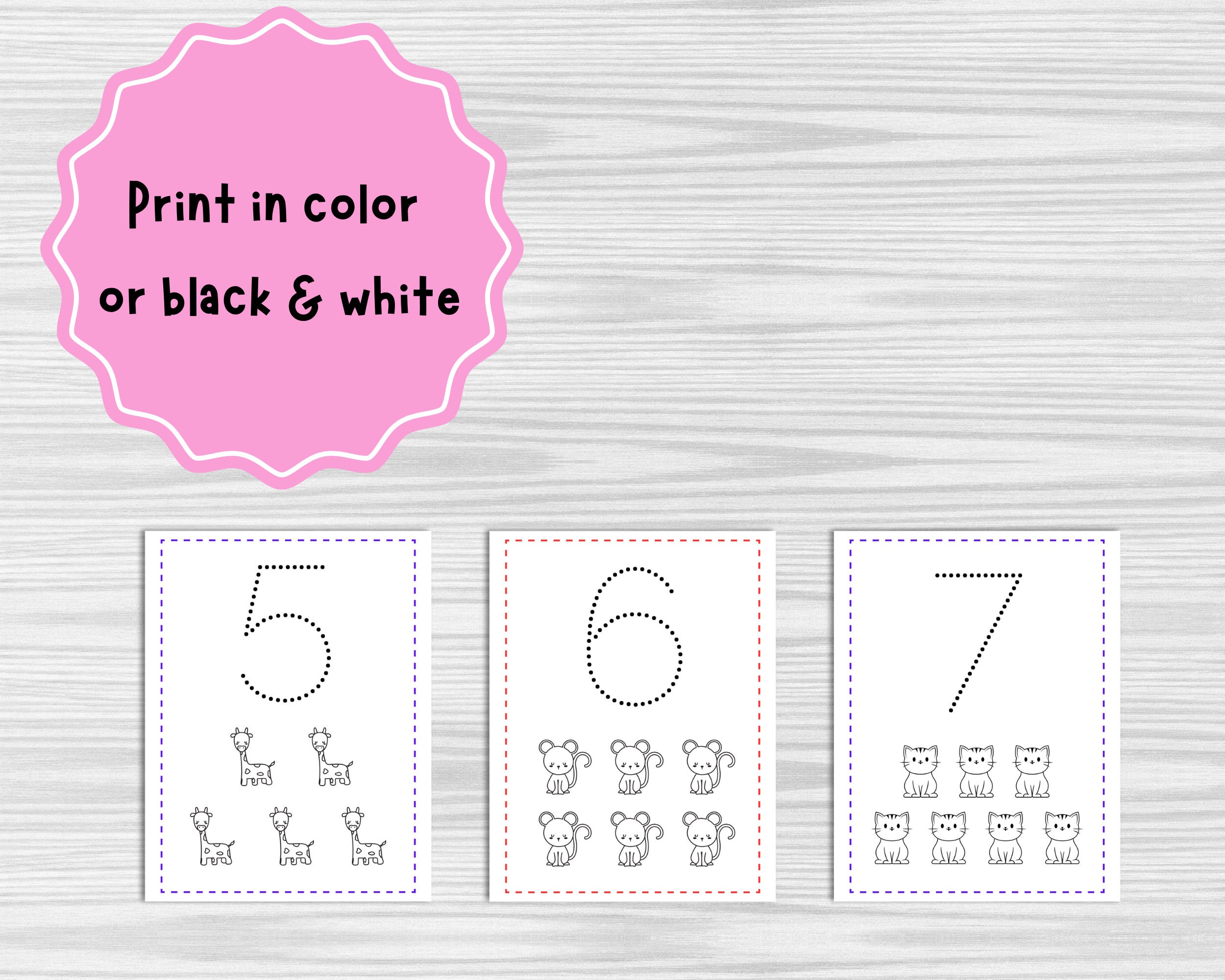 Number Tracing, Number Worksheet, Number Printable, Tracing Printable ...