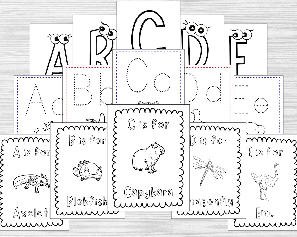 79 Alphabet Coloring Pages, ABC Coloring Pages, ABC Coloring Book ...