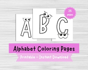 ABC Coloring Pages: Preschool Alphabet Printable (PDF)