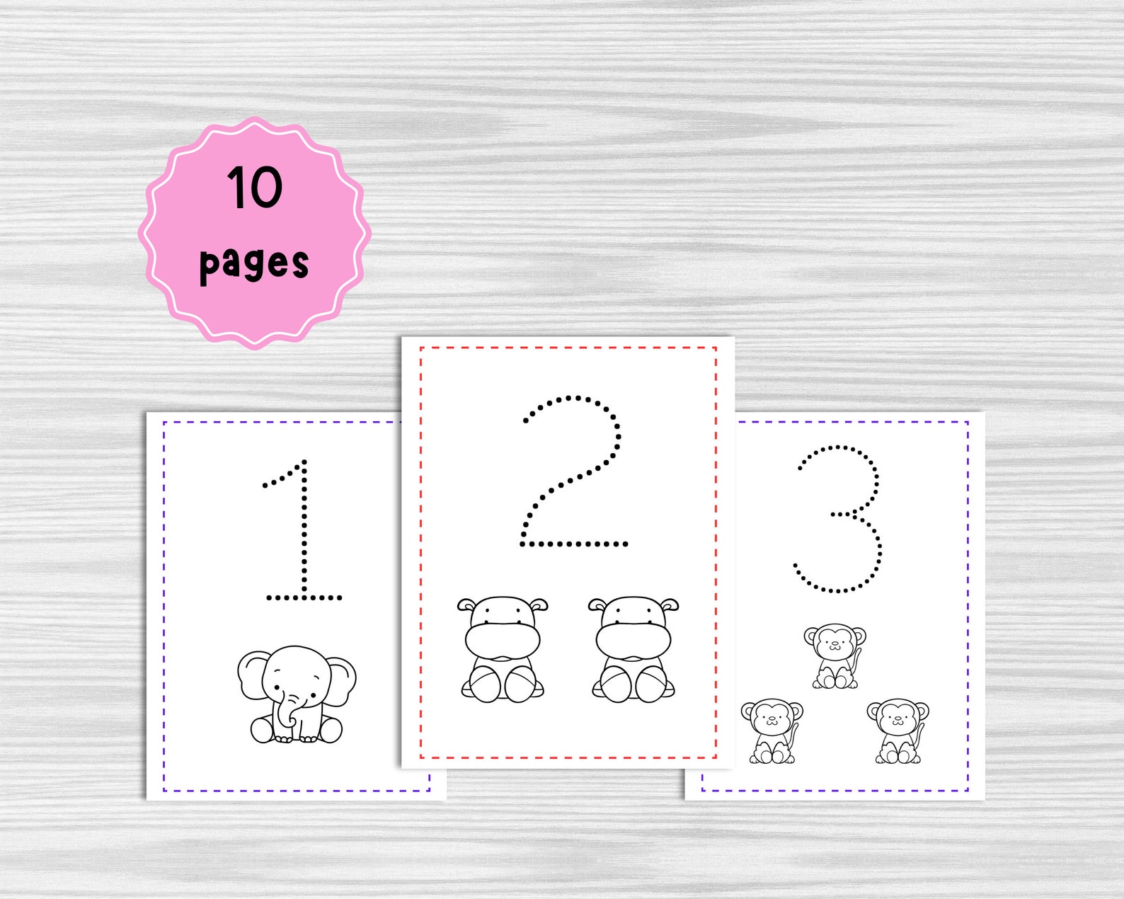Number Tracing, Number Worksheet, Number Printable, Tracing Printable ...
