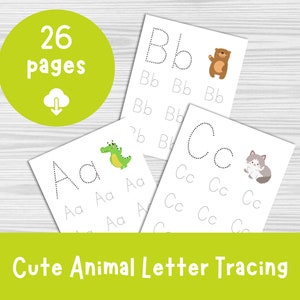 Werkblad voor het overtrekken van letters, afdrukbaar voor het overtrekken van letters, werkblad voor alfabet, handschriftoefening