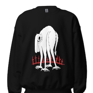 Alternative Cat Demon Unisex Sweater Jumper | Aesthetic Sweather | Goblincore Sweater | Grunge Clothing | Gothic Clothing | Alt Clothing