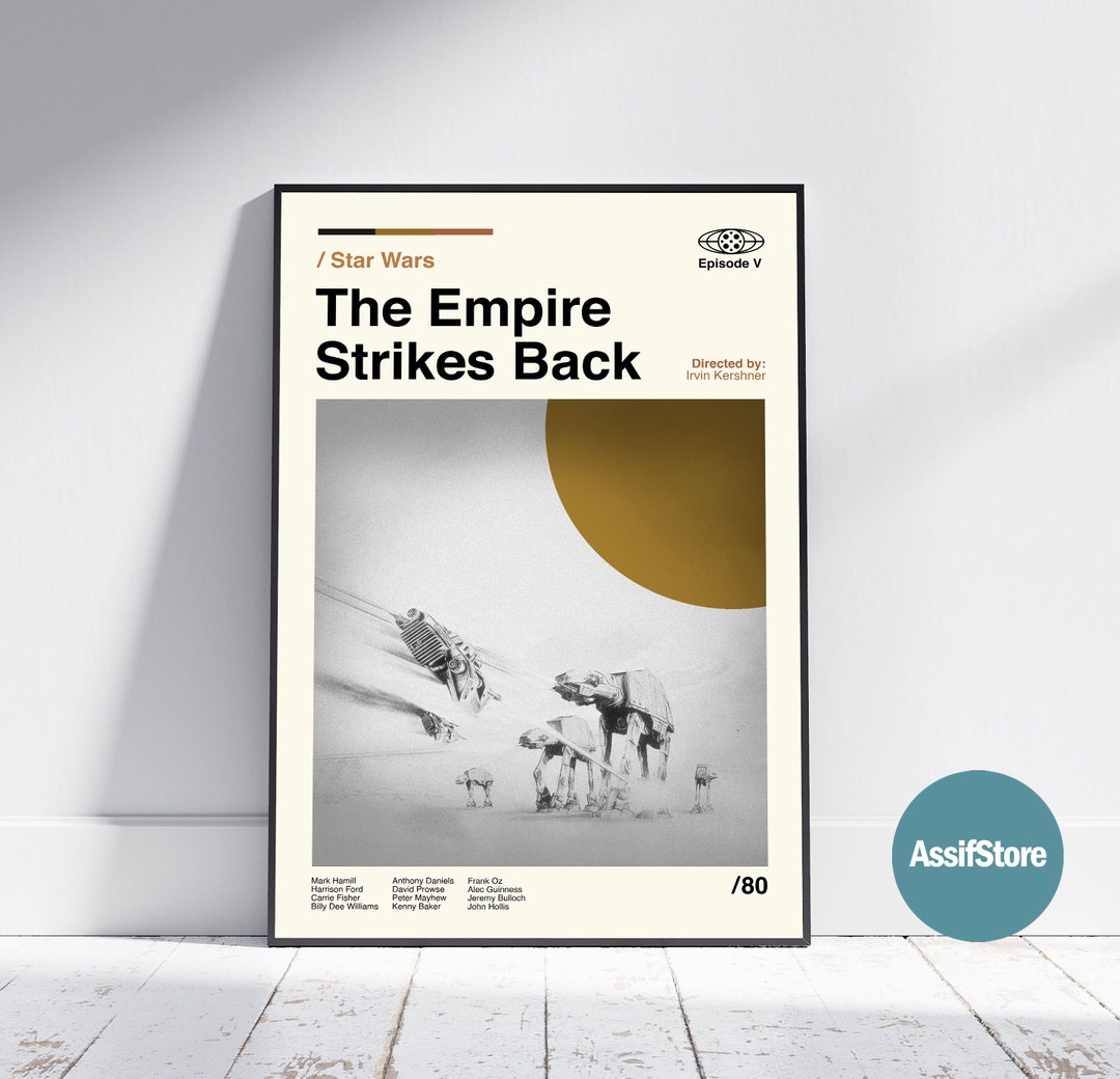 The Empire Strikes Back Poster the Empire Strikes Back Print - Etsy