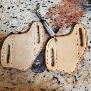 Laser Engraver Blank Leather Universal Slanted Knife Sheath Finished
