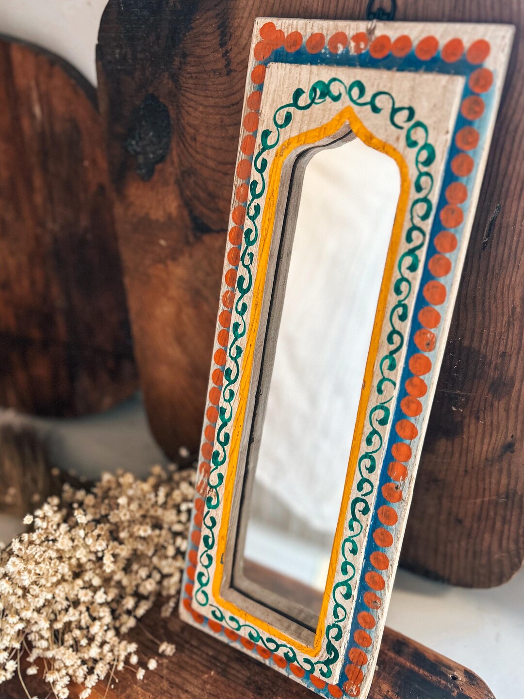 Vintage Indian Mirrors Small 1-0118 main image 1