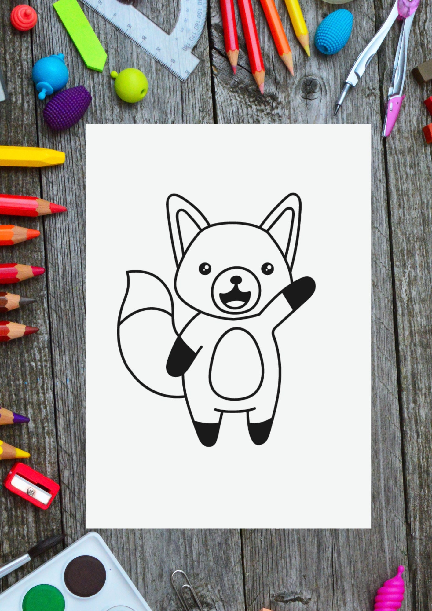 40 Printable Coloring Pages for Kids Toddlers Digital Download Fruits