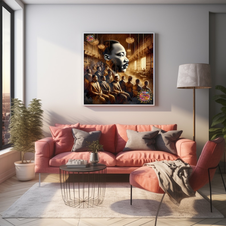 Black Hero Wall Art, Malcolm X Canvas Wall Art, Black History Wall Art