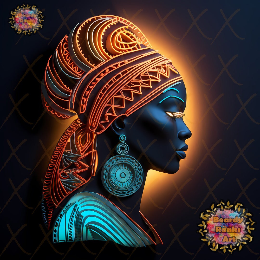 African Canvas Art African Wall Art Africa Inspired Art Etsy