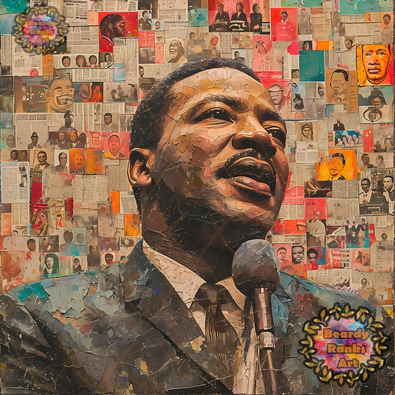 Martin Luther King Wall Art, Malcolm X Canvas Wall Art, Black History