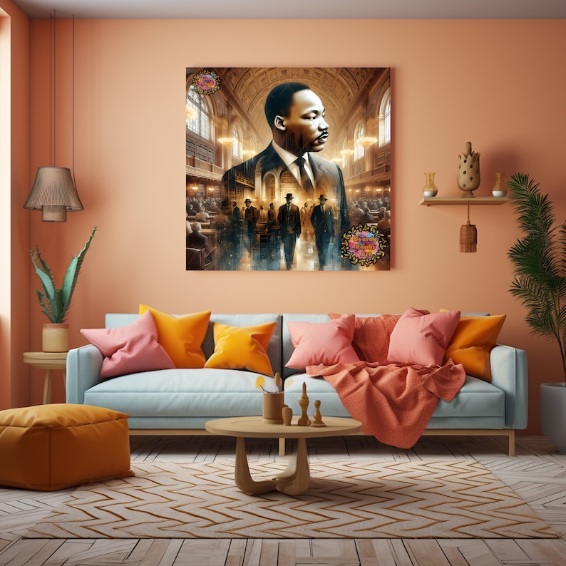 Black Hero Wall Art, Malcolm X Canvas Wall Art, Black History Wall Art