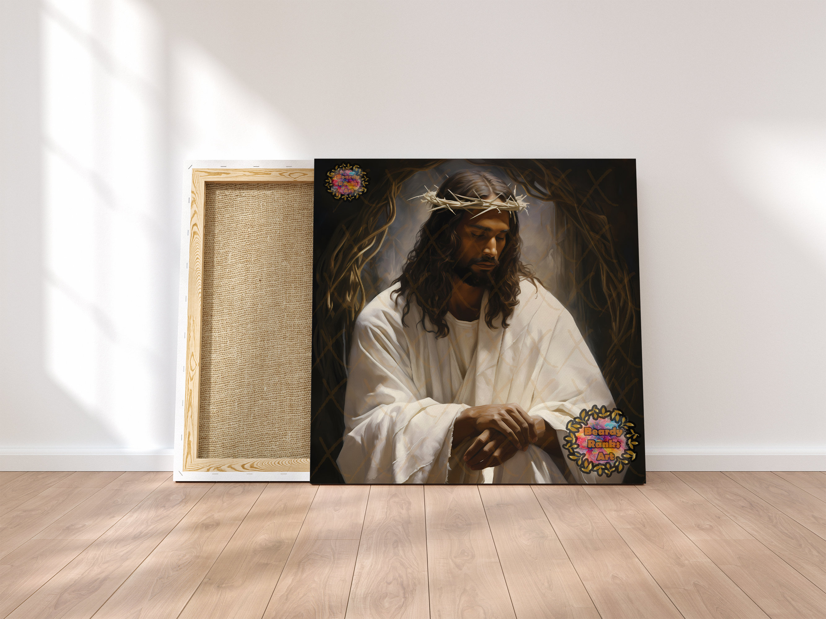 Black Jesus, Religious Wall Decor, Christian Artwork, African American