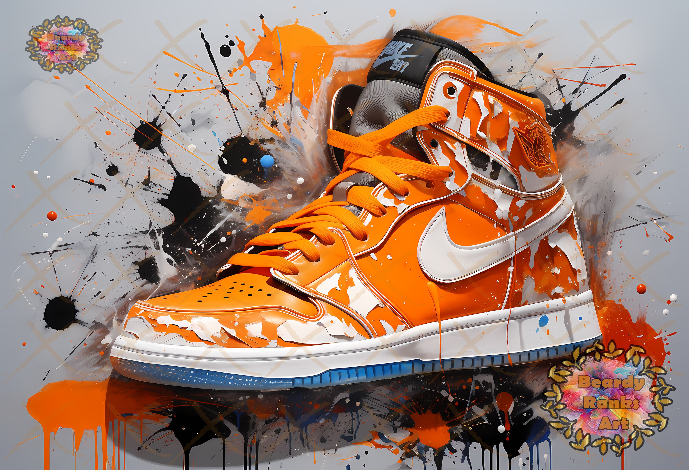 Paint Splatter Shoes Etsy UK
