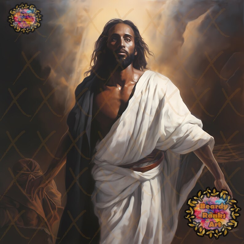 5 Black Jesus Canvas Prints Christian Wall Art Prints Etsy