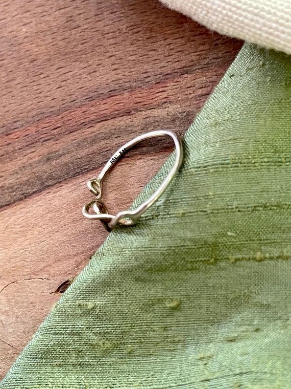 Treble Clef Solid Sterling 925 Silver Ring SIZE 5… - image 5