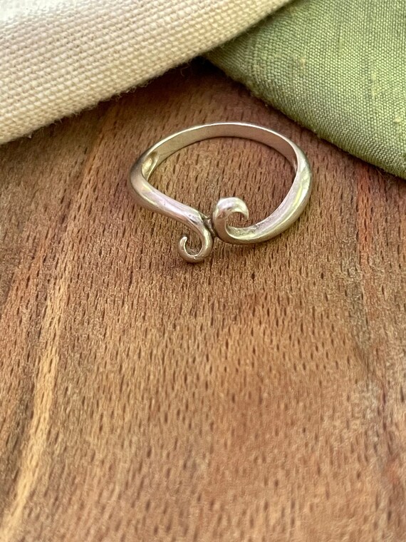 Nice Attachment Solid Sterling 925 Silver Ring SI… - image 3