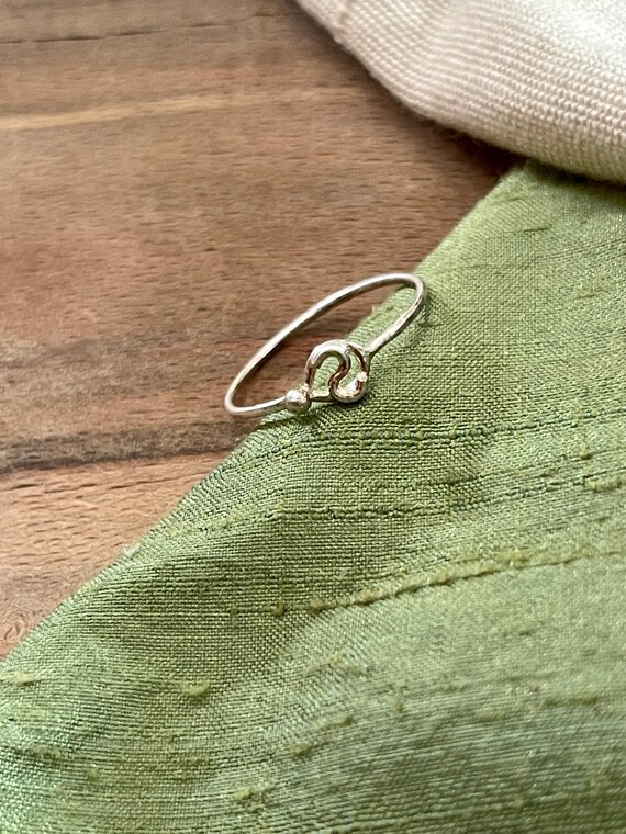 Nice Plain Thin Band Solid Sterling 925 Silver Ri… - image 1