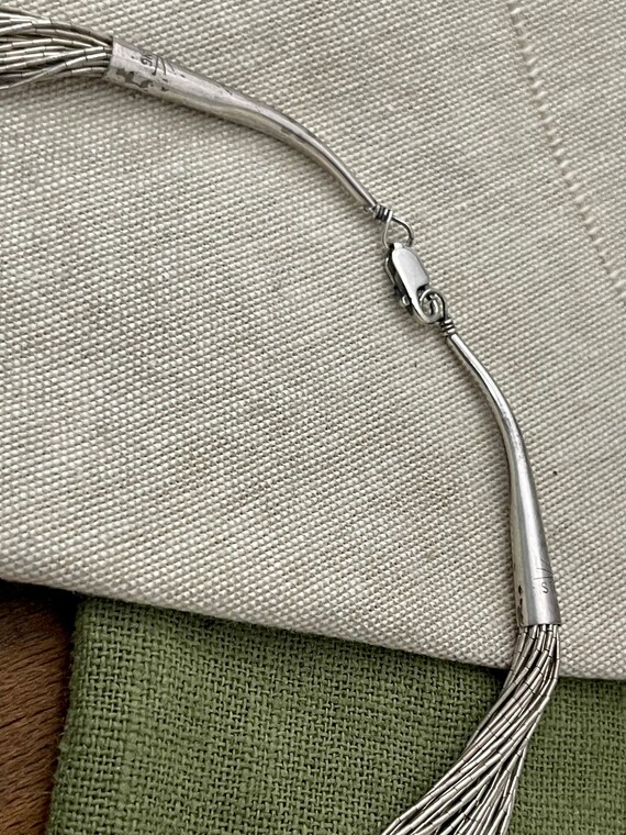 Multi Strand String Link Choker Chain Necklace So… - image 3