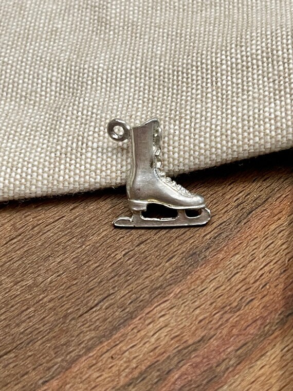 Cute Iceskating Boot Charm Pendent Solid 925 Ster… - image 3