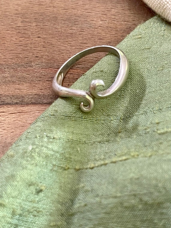 Nice Attachment Solid Sterling 925 Silver Ring SI… - image 1