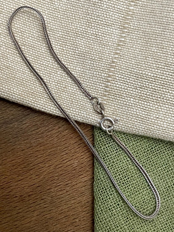 Light Box Rope Link Solid Sterling 925 Silver Bra… - image 1