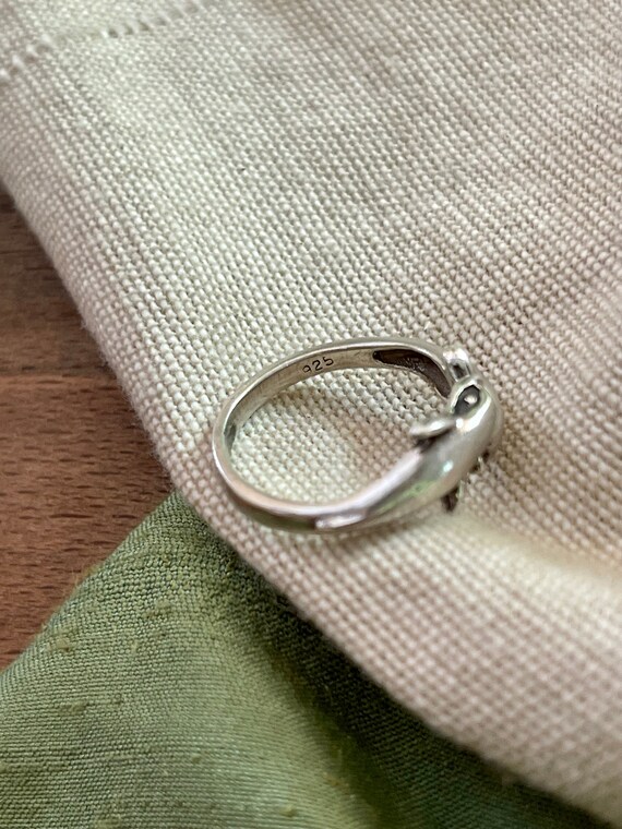 Dolphin Sailing Surf Solid Sterling 925 Silver Ri… - image 5