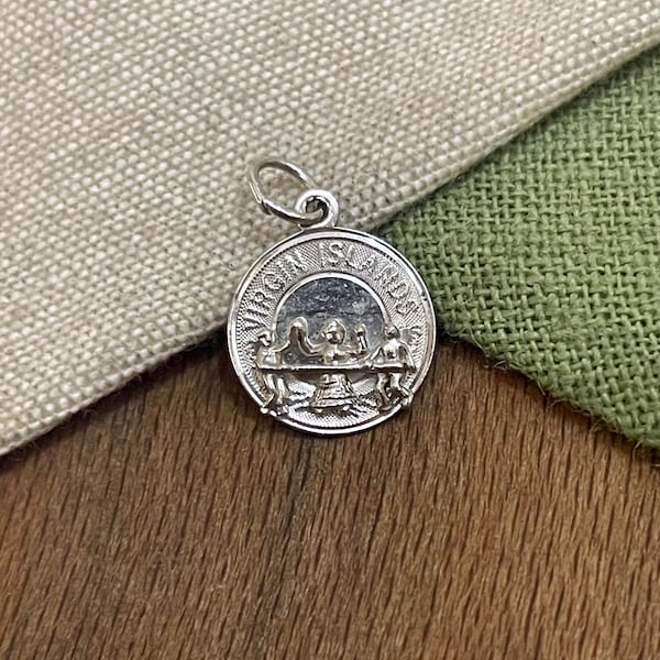 Virgin Islands Souvenir Charm Necklace Pendant Solid 925 Sterling Silver Vintage