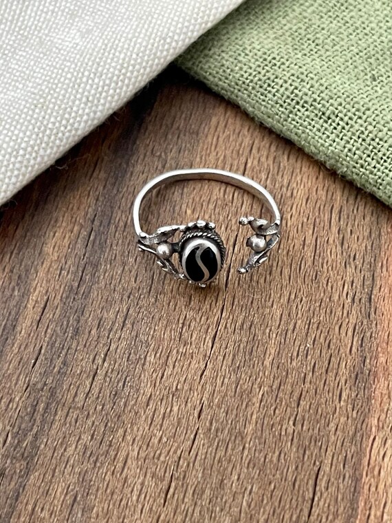 Yang and Yang Adjustable Solid Sterling 925 Silve… - image 2