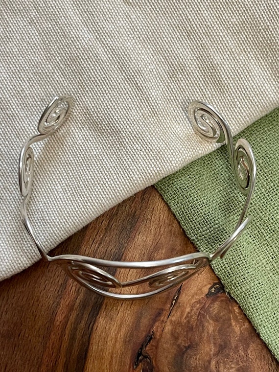 Nice Heavy Chunky Plain Torque Bangle Bracelet So… - image 3