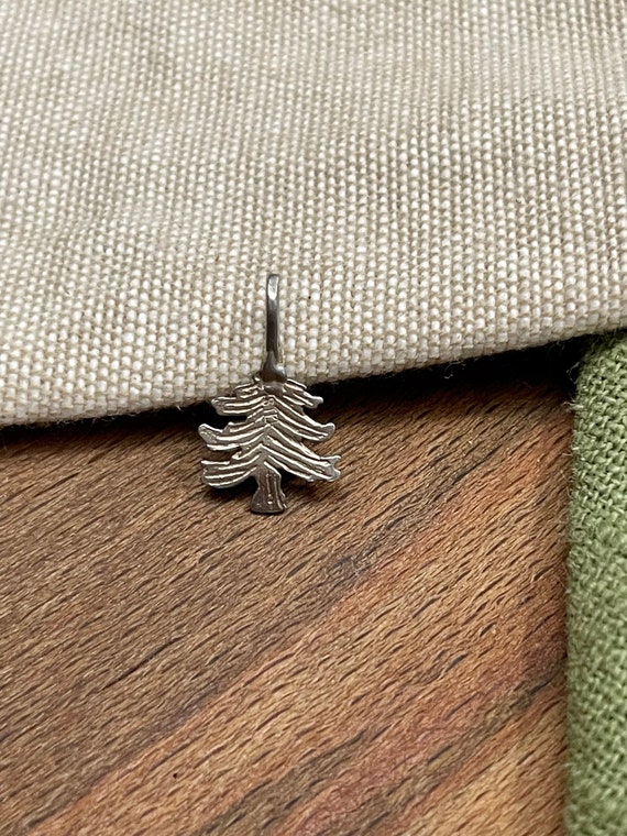 Nice Forest Tree Charm Pendent Solid 925 Sterling… - image 2