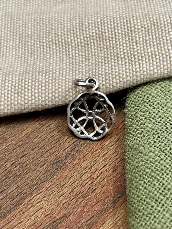 Interwoven Celtic Charm Pendent Solid 925 Sterlin… - image 2