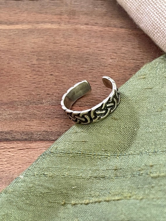 Nice Adjustable Celtic Solid Sterling 925 Silver … - image 1