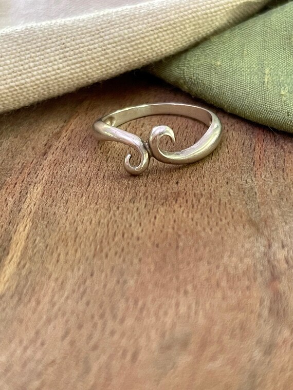 Nice Attachment Solid Sterling 925 Silver Ring SI… - image 2