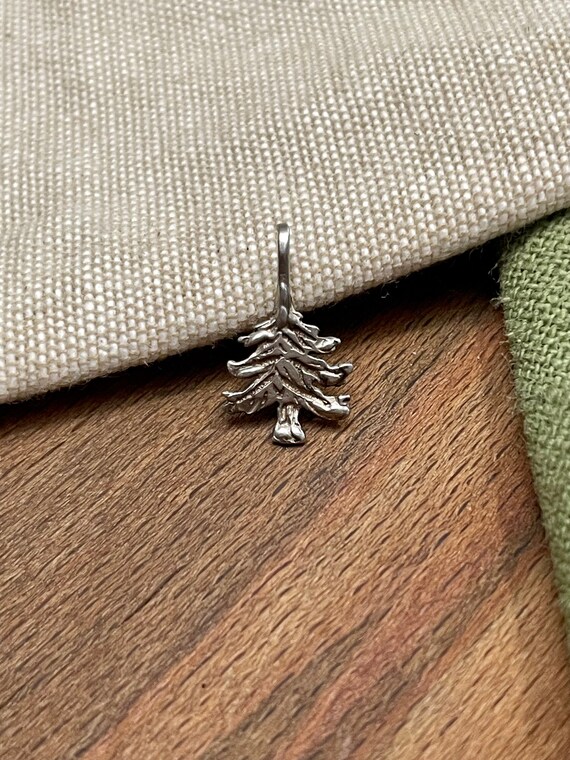 Nice Forest Tree Charm Pendent Solid 925 Sterling… - image 1